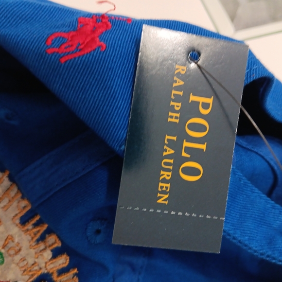 POLO RALPH LAUREN MEN'S ROYAL BLUE 3 POLO PLAYER/PONY LOGO BALL CAP HAT OSFA … - Picture 7 of 8